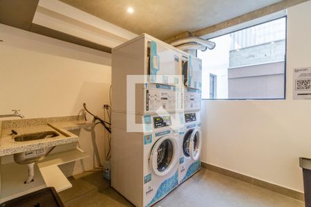 Área comum - Lavanderia de kitnet/studio para alugar com 1 quarto, 39m² em Pompeia, São Paulo