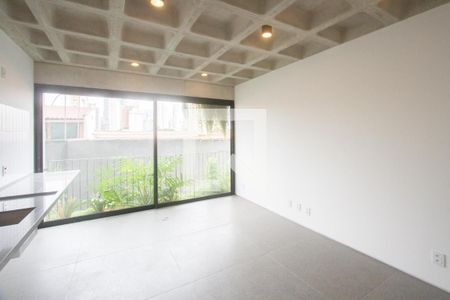Sala/Cozinha de apartamento à venda com 1 quarto, 46m² em Cidade Monções, São Paulo
