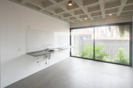 Sala/Cozinha de apartamento à venda com 1 quarto, 46m² em Cidade Monções, São Paulo