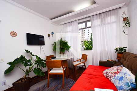 Sala de apartamento à venda com 2 quartos, 59m² em Colégio Batista, Belo Horizonte