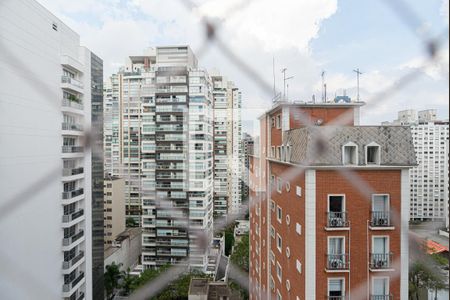 Vista da Varanda da Sala/Quarto de kitnet/studio à venda com 1 quarto, 28m² em Consolação, São Paulo