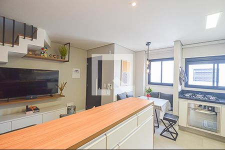 Sala/Cozinha de apartamento à venda com 2 quartos, 110m² em Nova Petrópolis, São Bernardo do Campo