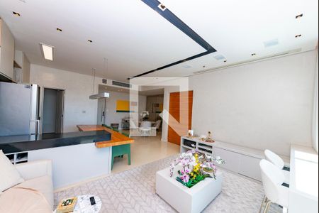 Sala de apartamento à venda com 1 quarto, 76m² em Belvedere, Belo Horizonte