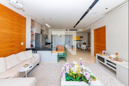 Sala de apartamento à venda com 1 quarto, 76m² em Belvedere, Belo Horizonte