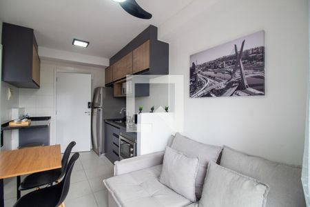 Sala de apartamento para alugar com 1 quarto, 28m² em Jardim Caravelas, São Paulo