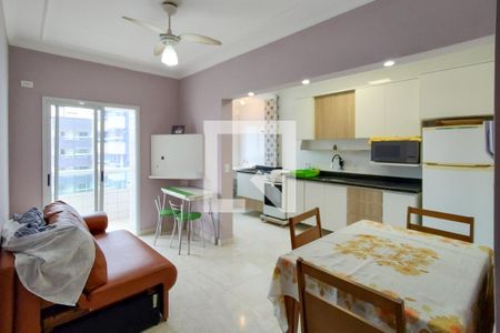 Sala de apartamento para alugar com 2 quartos, 58m² em Maracanã, Praia Grande
