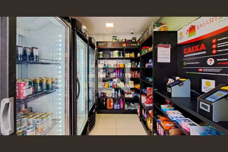 Área comum - Mini Mercado
 de apartamento para alugar com 1 quarto, 24m² em Brás, São Paulo