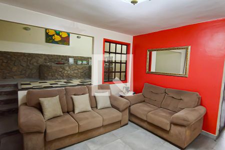 sala de casa de condomínio à venda com 5 quartos, 233m² em Taquara, Rio de Janeiro