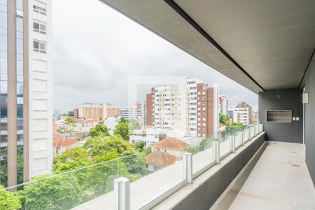 Varanda da Sala de apartamento à venda com 3 quartos, 177m² em Menino Deus, Porto Alegre
