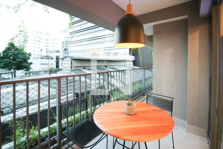 Varanda de apartamento à venda com 1 quarto, 50m² em Indianópolis, São Paulo