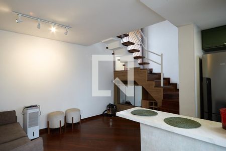 Sala de apartamento para alugar com 1 quarto, 55m² em Lourdes, Belo Horizonte