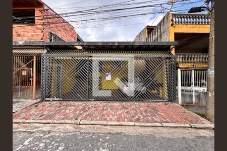 Fachada + plaquinha de casa à venda com 2 quartos, 124m² em Parque Capuava, Santo André
