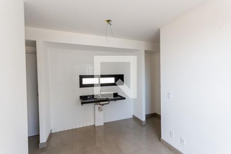 Sala e Cozinha de apartamento à venda com 2 quartos, 46m² em Campestre, Santo André