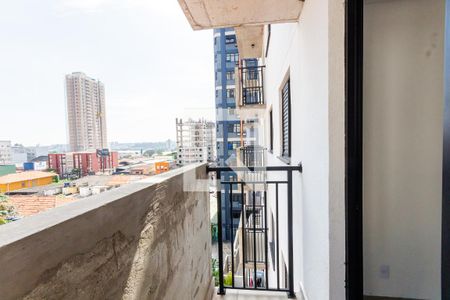 Varanda Sala e Cozinha de apartamento à venda com 2 quartos, 46m² em Campestre, Santo André