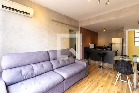 Sala/Cozinha de apartamento à venda com 3 quartos, 90m² em Cerqueira César, São Paulo