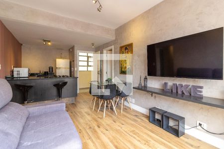 Sala/Cozinha de apartamento à venda com 3 quartos, 90m² em Cerqueira César, São Paulo