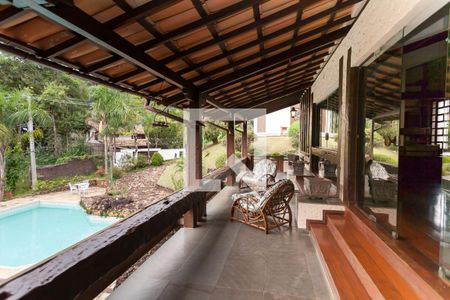 Varanda da Sala de casa de condomínio à venda com 3 quartos, 450m² em A Definir Em Campo, Nova Lima