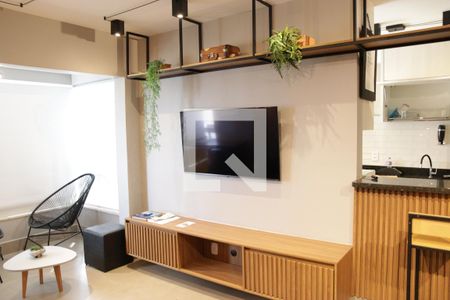 Sala de apartamento para alugar com 2 quartos, 65m² em Vila dos Alpes, Goiânia