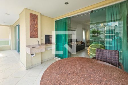 Varanda de apartamento para alugar com 4 quartos, 140m² em Balneário Cidade Atlântica, Guarujá