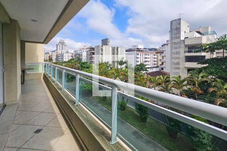 Varanda de apartamento para alugar com 4 quartos, 140m² em Balneário Cidade Atlântica, Guarujá