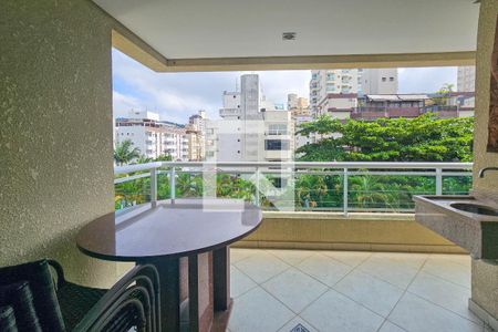Varanda de apartamento para alugar com 4 quartos, 140m² em Balneário Cidade Atlântica, Guarujá