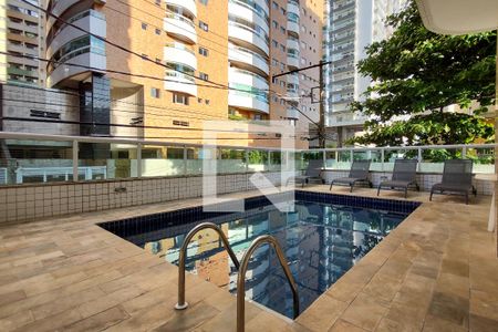 Área comum - Piscina de apartamento para alugar com 2 quartos, 90m² em Canto do Forte, Praia Grande