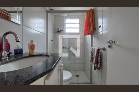 Banheiro da suíte de apartamento à venda com 3 quartos, 65m² em Vila Sao Pedro, Santo André