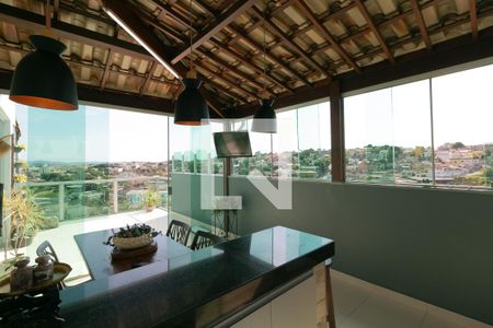 Varanda gourmet de apartamento à venda com 3 quartos, 180m² em Heliópolis, Belo Horizonte