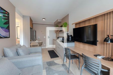 Sala de apartamento à venda com 1 quarto, 33m² em Paraíso, São Paulo