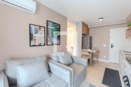 Sala de apartamento à venda com 1 quarto, 33m² em Paraíso, São Paulo