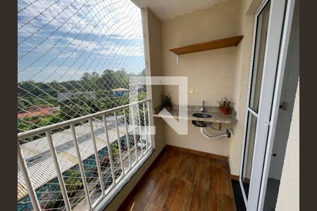Varanda da Sala de apartamento para alugar com 2 quartos, 52m² em Lajeado, Cotia