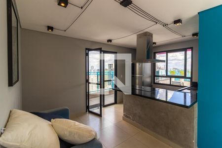 Área comum - Salão de festas de kitnet/studio à venda com 1 quarto, 24m² em Pinheiros, São Paulo