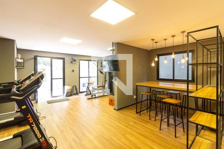 Área comum - Academia/Coworking/Lavanderia de kitnet/studio à venda com 1 quarto, 24m² em Pinheiros, São Paulo