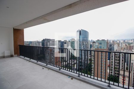 Varanda da Sala de apartamento à venda com 3 quartos, 189m² em Vila Nova Conceição, São Paulo
