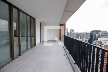 Varanda da Sala de apartamento à venda com 3 quartos, 189m² em Vila Nova Conceição, São Paulo