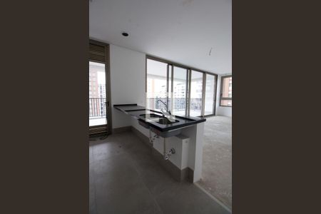 Sala e Cozinha de apartamento à venda com 3 quartos, 189m² em Vila Nova Conceição, São Paulo