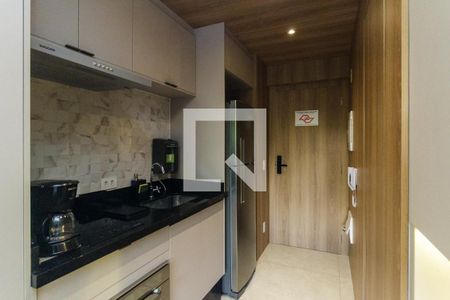Cozinha de kitnet/studio à venda com 1 quarto, 24m² em Santa Ifigênia, São Paulo