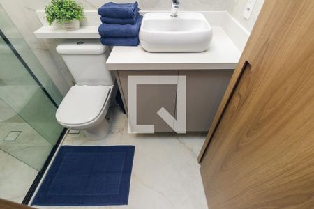 Banheiro de kitnet/studio à venda com 1 quarto, 24m² em Santa Ifigênia, São Paulo