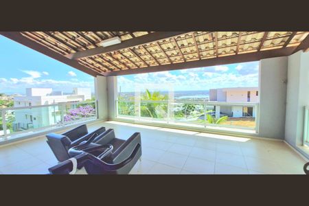 Varanda suíte de casa de condomínio à venda com 6 quartos, 1000m² em Várzea, Lagoa Santa