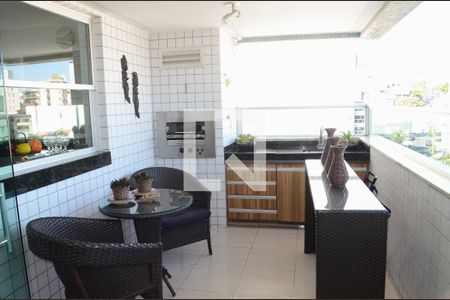 Varanda gourmet de apartamento para alugar com 3 quartos, 103m² em Cidade Nova, Belo Horizonte