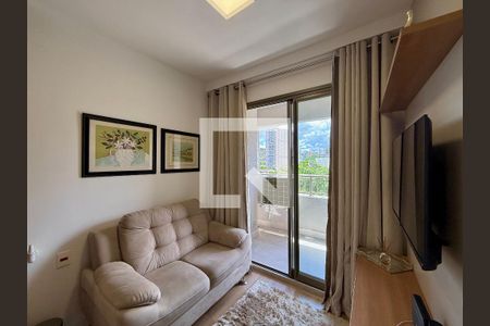 Sala  de apartamento para alugar com 1 quarto, 32m² em Campo Belo, São Paulo