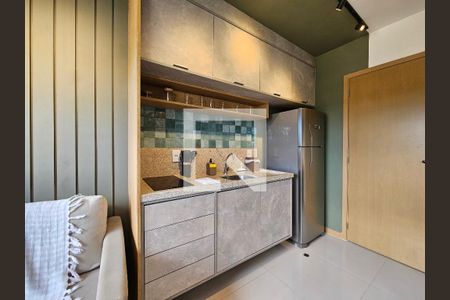 Cozinha de apartamento para alugar com 1 quarto, 25m² em Ondina, Salvador