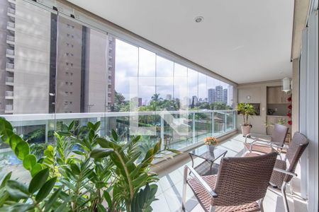 Varanda Sala de apartamento à venda com 3 quartos, 167m² em Cidade Monções, São Paulo