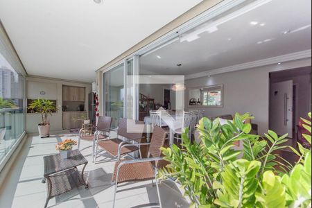 Varanda Sala de apartamento à venda com 3 quartos, 167m² em Cidade Monções, São Paulo