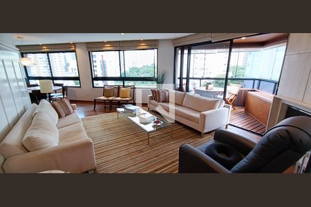Sala de estar de apartamento à venda com 3 quartos, 162m² em Vila Andrade, São Paulo