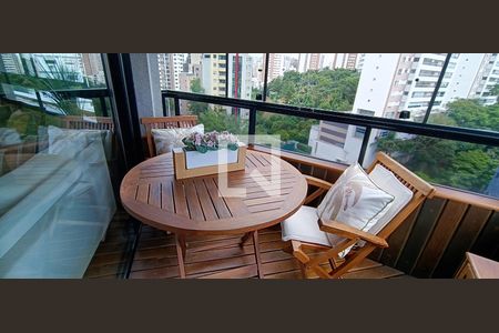 Varanda da Sala de apartamento à venda com 3 quartos, 162m² em Vila Andrade, São Paulo