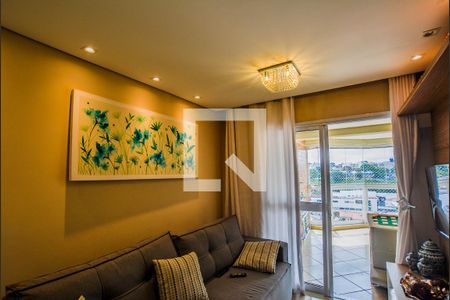 Sala de apartamento para alugar com 3 quartos, 90m² em Vila Pires, Santo André
