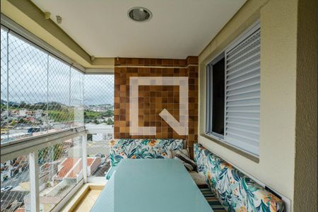 Varanda da Sala de apartamento para alugar com 3 quartos, 90m² em Vila Pires, Santo André