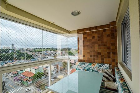 Varanda da Sala de apartamento para alugar com 3 quartos, 90m² em Vila Pires, Santo André