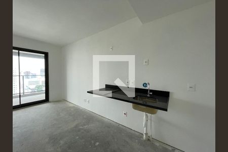 Sala/Cozinha de apartamento à venda com 1 quarto, 28m² em Pompeia, São Paulo